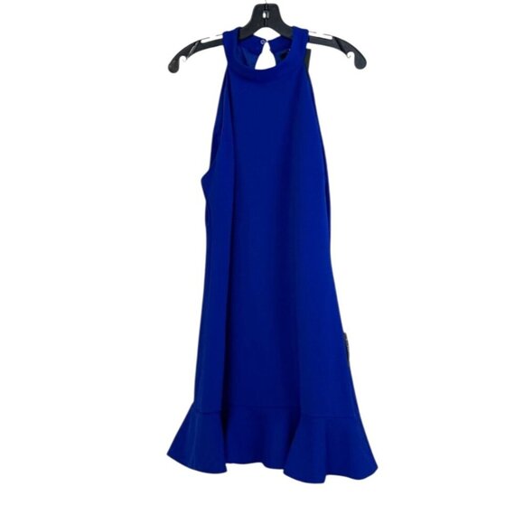 Lulu's Women's All About Dancing Halter Ruffled Dress Royal Blue Size XL NWT - Picture 2 of 9